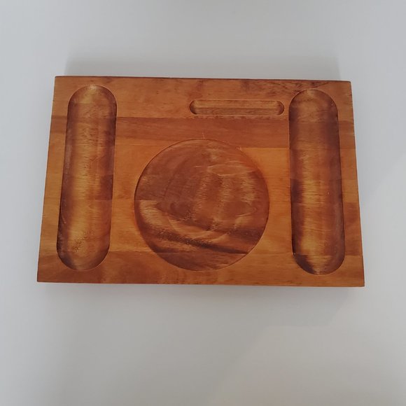 Vintage Baribo Maid Wood Charcuterie Cheese Board Entertaining Serveware Platter - Picture 2 of 8